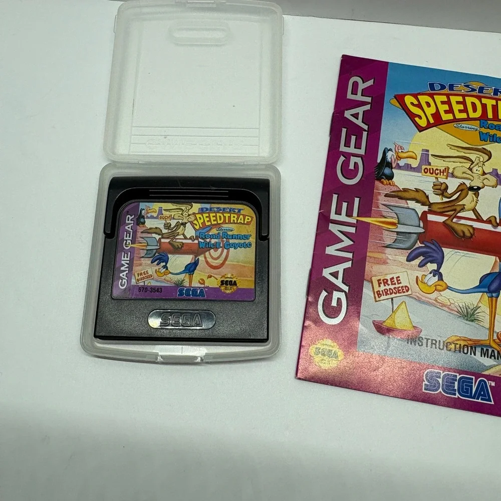 Video Game Sega Game Gear Desert Speedtrap Looney Tunes